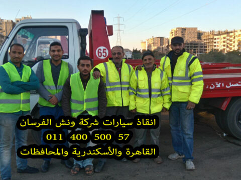 ونش الفرسان في طريق السخنه